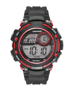 armitron sport men's digital chronograph resin strap watch, 40/8439