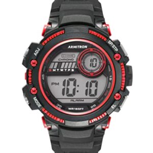 Armitron Sport Men's Digital Chronograph Resin Strap Watch, 40/8439