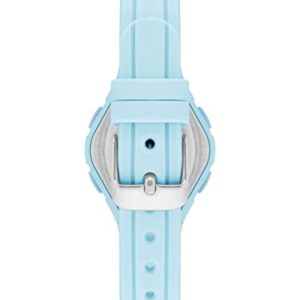 Armitron Sport Women's Digital Chronograph Light Blue Silicone Strap Watch, 45/7142