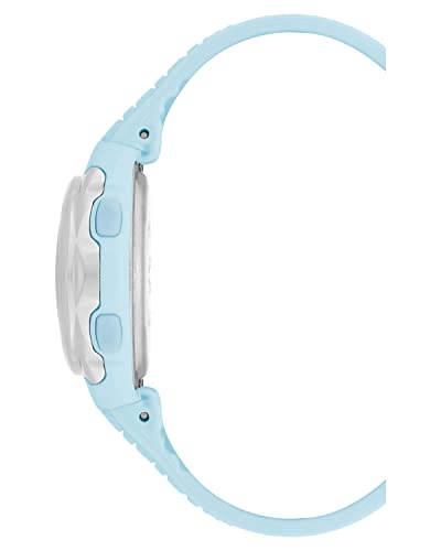 Armitron Sport Women's Digital Chronograph Light Blue Silicone Strap Watch, 45/7142