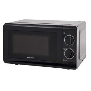 West Bend WB0700MWMVB Microwave Oven 700-Watts Compact Mechanical with 5 Power Settings, Defrost, Full Range Temperature Control and Glass Turntable, 0.7-Cu.Ft, Black