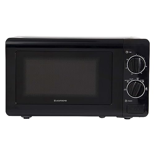 West Bend WB0700MWMVB Microwave Oven 700-Watts Compact Mechanical with 5 Power Settings, Defrost, Full Range Temperature Control and Glass Turntable, 0.7-Cu.Ft, Black