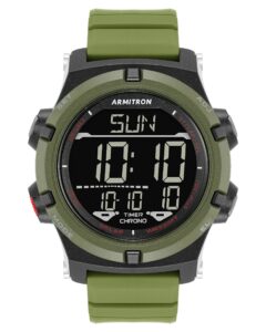 armitron sport men's digital chronograph resin strap watch, 40/8438
