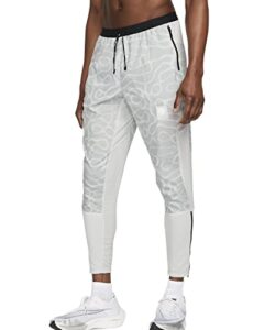 nike men's phenom elite woven graphic running pants (as1, alpha, x_l, regular, regular, light smoke grey)