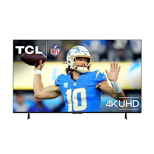 TCL 75-Inch Class S4 4K LED Smart TV with Fire TV (75S450F, 2023 Model), Dolby Vision HDR, Dolby Atmos, Alexa Built-in, Apple Airplay Compatibility, Streaming UHD Television,Black