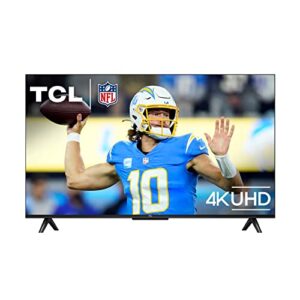 tcl 43-inch class s4 4k led smart tv with google tv (43s450g, 2023 model), dolby vision, hdr pro, dolby atmos, google assistant built-in with voice remote, works with alexa, streaming uhd television