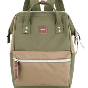 himawari Laptop Backpack for Women&Men Travel Backpack With USB Charging Port Large Business Bag Water Resistant College Bag Computer Bag Doctor Bag(1881-Mocha&olive35#)