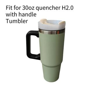 Replacement 20OZ And 30OZ Flowstate Tumbler Lid - Fit For Stanley 20oz And 30oz IceFlow Flip, Adventure Quencher 2.0 Tumbler (30OZ CREAM)