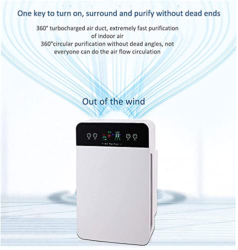 Printfinish Air Purifying Machine | With True HEPA Filtration System | Ultra Quiet Mode Room Air Purifier - With Air Quality Sensors and Filters and LED Touch Control Panel for Home Office School