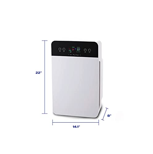 Printfinish Air Purifying Machine | With True HEPA Filtration System | Ultra Quiet Mode Room Air Purifier - With Air Quality Sensors and Filters and LED Touch Control Panel for Home Office School