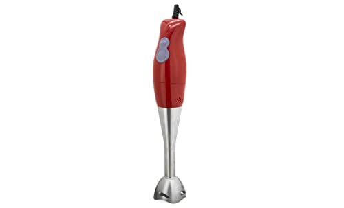 Trenda Immersion Hand Blenders Cordless Handheld and Electric Mixer Stick, Red