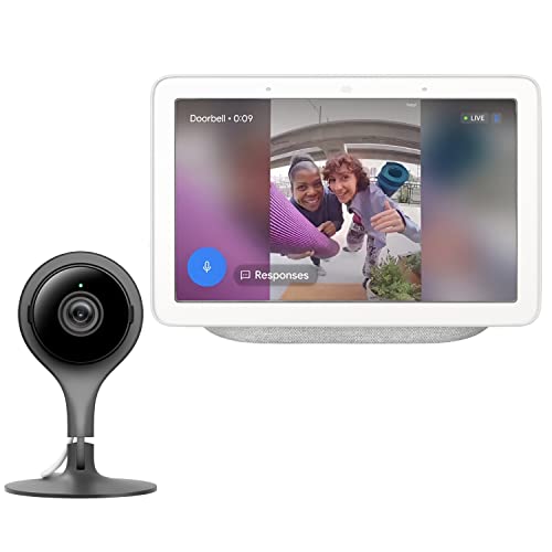 Google Nest Cam Indoor WiFi Security Camera and 7 Inch Display Touchscreen Bundle