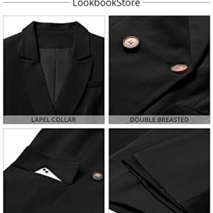 LookbookStore Casual Blazer for Women Black Blazer Womens Blazers Casual Black Blazers Jacket for Women Size X-Large Size 16 Size 18