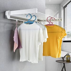 ADUUNKA Wall Mounted Laundry Drying Rack,Drying Rack Clothing Wall Mount,Foldable Clothing Rack,etractable Clothes Drying Rack