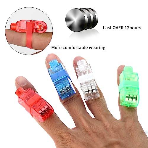 60Pcs LED Finger Lights Mini Finger Flashlights for Kids Glow, Novelty Toys Party Favors for Birthday Christmas Halloween, Party Supplies for Parties Cheering Novelty Toys Gift for Kids, Adult