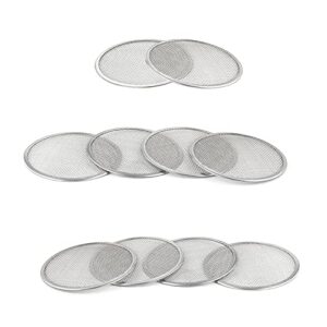 10pcs Mason Jar Sprouting Lids, Stainless Steel Screen Lids Sprouting Lids for 86mm Wide Mouth Mason Jar Seed Sprouting Jar Lids for Growing Bean Broccoli Alfalfa Seeds