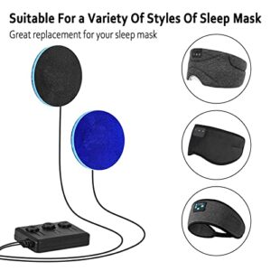 QYCHHJ Bluetooth Sleep Headphones with Ultra Thin Speakers with 24 White Noises Musics Stereo for Sleep Headphones, Sleep Mask, Headband Replacement