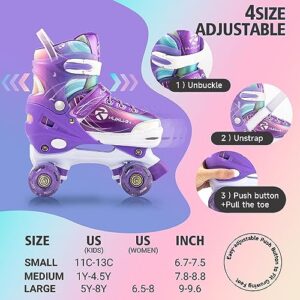 Roller Skates for Girls Kids Roller Skates Girls Ages 5-8 4-6 Patines para Niñas niños