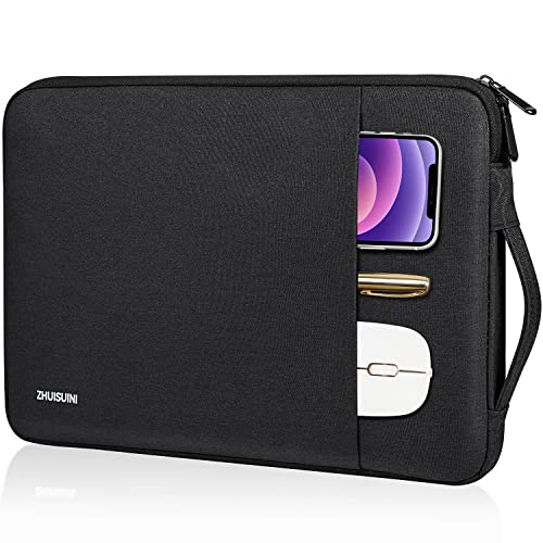 ZHUISUINI Laptop Sleeve Bag 11-13 Inch Compatible with 13 inch New MacBook Air M2 A2681 M1 A2337 A2179 A1932 for 13 inch New MacBook Pro M2 M1 A2338 A2251 A2289,for 11 inch iPad Pro M2&M1,Black