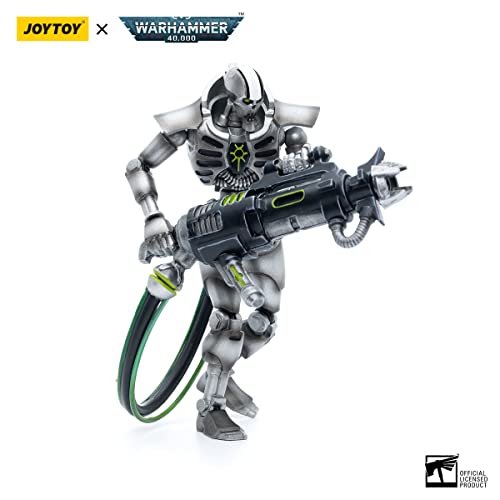 LEBOO JOYTOY Warhammer 1/18 40K Action Figures Extreme Warrior Joy Toy Models Necrons Sautekh Dynasty Immortal with Tesla Carbine