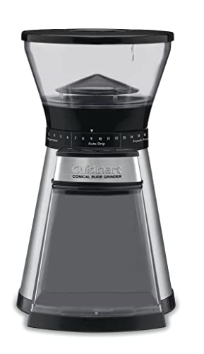 Cuisinart Programmable Conical Burr Mill, Stainless Steel, COMPACT & Electric Kettle, 1.7-Liter Capacity, Cordless 1500-Watts for Fast Heat Up, Stay Cool Non-Slip Handle, Stainless Steel, CPK-17P1