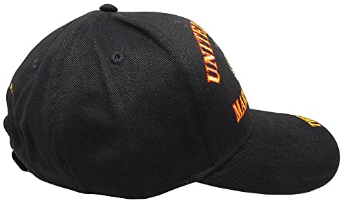 United States Marine Corps EGA The Few, The Proud Black Cotton Adjustable Embroidered Baseball Cap Hat - Officially Licensed