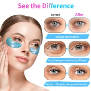 Onespring Under Eye Patches (24 Pairs) - Under Eye Mask for Wrinkles, Puffy Eyes, Dark Circles, Eye Bags, Natural Collagen Eye Gels Pads, Under Eye Mask Patches for Beauty & Personal Care