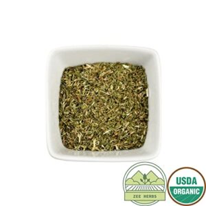 ZeeHERBS Organic Alfalfa Leaf, c/s Medicago Sativa The Nutritional Powerhouse (1 oz)