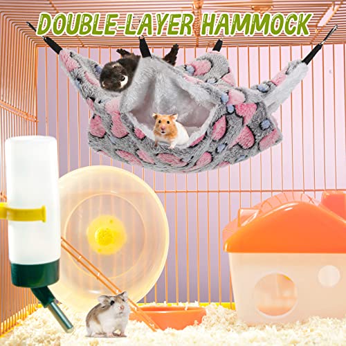 Silkfly 20PCS Guinea Pig Hammock Rat Hammock for Cage Pet Small Animal Hanging Hammock Hamster Ferret Bunkbed Hammock Cage Toy for Small Animals Chinchilla Parrot Sugar Glider Ferret Squirrel