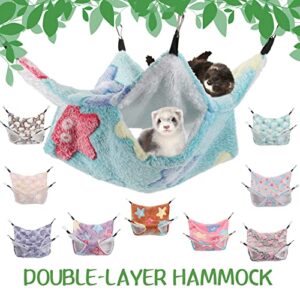 Silkfly 20PCS Guinea Pig Hammock Rat Hammock for Cage Pet Small Animal Hanging Hammock Hamster Ferret Bunkbed Hammock Cage Toy for Small Animals Chinchilla Parrot Sugar Glider Ferret Squirrel