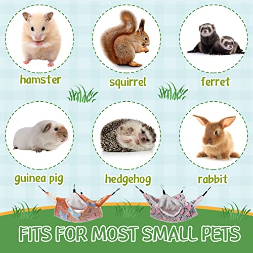 Silkfly 20PCS Guinea Pig Hammock Rat Hammock for Cage Pet Small Animal Hanging Hammock Hamster Ferret Bunkbed Hammock Cage Toy for Small Animals Chinchilla Parrot Sugar Glider Ferret Squirrel