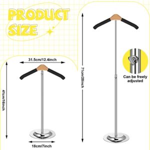 Adjustable Child T Shirt Display Flexible Shoulder Stand Shirt Rack Portable Hanging Black Metal Clothes Hanger Rack for Clothing Garment Coat Retail Vendor, Height 16-27.9 Inch (1 Pcs)