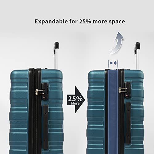 Merax Luggage Sets 3 piece Carry on Luggage Suitcase Sets of 3, Hard Case Luggage Sets Clearance Expandable