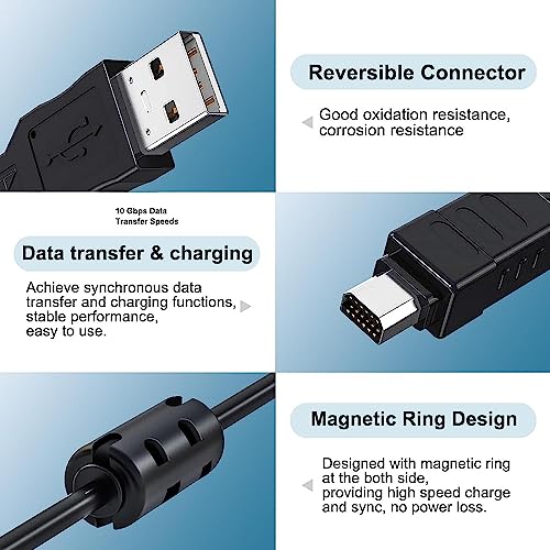 Camulti CB-USB5 CB-USB6 12Pin Camera USB Data Cord Cable for Olympus SZ-10 SZ-11 SZ-14