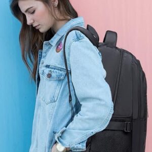 HotAdsFW Black Backpack for Boys Girls High School Backpacks School Bag for Women Men Kids Teens Travel Laptop Backpack with Multi Pockets Aesthetic Bookbag for Gym Sport Outdoor