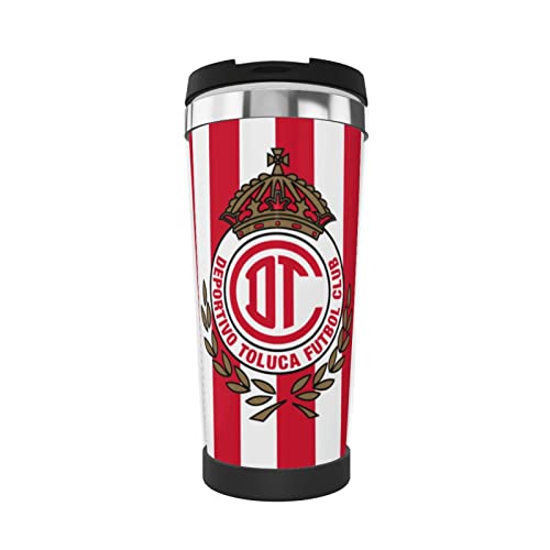 WAGJAM Coffee Mug Coffee Cup Double Insulated Stainless Steel Insulation_Deportivo_Toluca_F.C._Logo_Coffee Cup