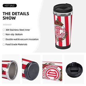 WAGJAM Coffee Mug Coffee Cup Double Insulated Stainless Steel Insulation_Deportivo_Toluca_F.C._Logo_Coffee Cup