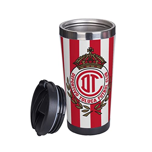 WAGJAM Coffee Mug Coffee Cup Double Insulated Stainless Steel Insulation_Deportivo_Toluca_F.C._Logo_Coffee Cup