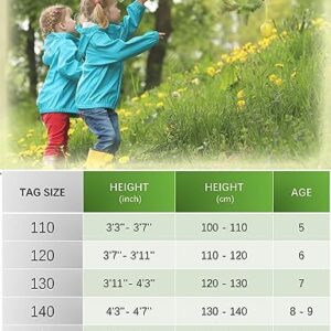 TAGIHOO Kids Zipper Sun Protection Jacket Boys Girls Hooded Cooling Shirt Pockets Fishing Running Outdoor (Pink,110)