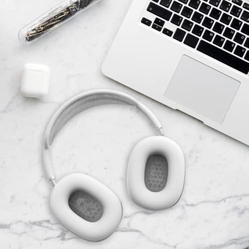 Linsaner Case Compatible for AirPods Max Earpads, Earcup Cover Protector, Silicone Earphone Protective Earpad Cover Accessories for AirPod Max Headphones Ear Pads, White