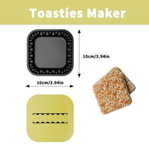 Simland Toasties Maker for Thins, Healthy Toasted Snacks, Sandwich Cutter and Sealer for Lunch, 1 pcs