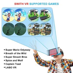 WinDrogon VR Headset, Designed for Nintendo Switch & Switch OLED Accessories for Switch VR Games, Labo VR and YouTube VR, VR Glasses with Adjustable Pupil Distance and Adjustable Switch Goggles Strap…