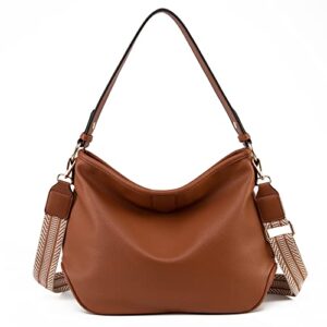 Montana West Hobo Bags for Women Purses and Handbags Top Handle Shoulder Bags with Adjustable Guitar Strap MWC-085BBR