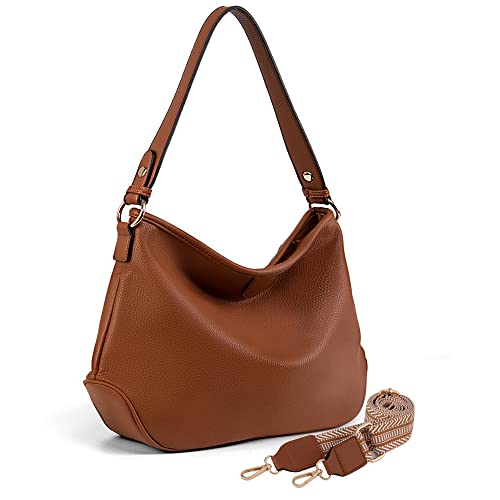 Montana West Hobo Bags for Women Purses and Handbags Top Handle Shoulder Bags with Adjustable Guitar Strap MWC-085BBR