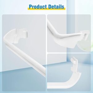 240534701 & 240534901 Refrigerator Shelf Retainer Bar Compatible with Frigidaire, Kenmore Refrigerator Door Shelf Parts,Replaces PS734936 AP3214631 948952 AP3214630 PS734935 948954 AH734935 EA734935