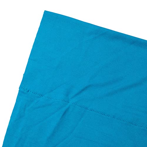 Spandex 4-Way Stretch Photo Backdrop Drape Curtain w/4" Rod Pockets Stretchable&Lightweight 14Ft X 60"(1 Panel Only) Aqua Blue for Wedding, Trade Show, Party, Gift Opening Stage Backdrop Décor