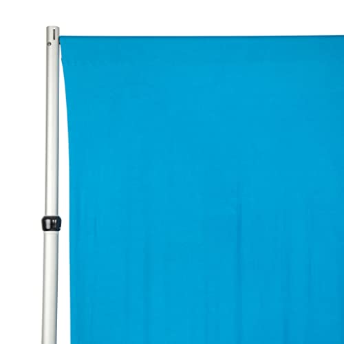 Spandex 4-Way Stretch Photo Backdrop Drape Curtain w/4" Rod Pockets Stretchable&Lightweight 14Ft X 60"(1 Panel Only) Aqua Blue for Wedding, Trade Show, Party, Gift Opening Stage Backdrop Décor