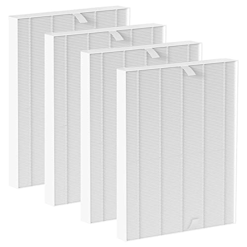 115115 True HEPA Replacement Filter A Compatible with Winix PlasmaWave 5300-2, C535, P300, 6300-2, 5300, 9000 Air Purifier, Compare to Part # 115115, 4 Pack HEPA Filter Only