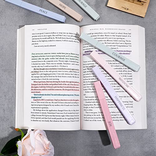 Honoson 24 Pieces Bible Highlighters with Soft Chisel Tip Pastel Bible Highlighters Set Cute Aesthetic Markers Assorted Colors No Bleed Bible Markers Bible Study Journaling Supplies and Accessories