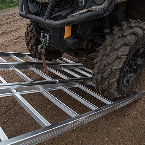 YUTRAX® 78” Tri-Fold Ramp, Aluminum Tri-Fold Ramp, 1750 lb. Capacity, Spans Entire Tailgate, Extended Length for Tall Vehicles, Easy Loading, ATV/UTV Loading